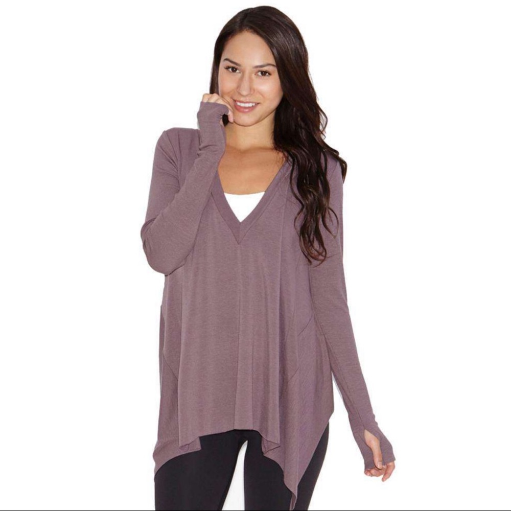 Beyond Yoga Two Way Pullover in Iron,Size XS